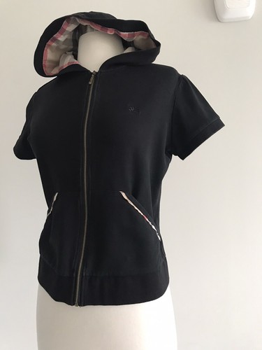 BURBERRY LONDON FULL ZIP HOOD POCKETS GIRL'S TOP SWEATSHIRT SIZE XL - Picture 4 of 10