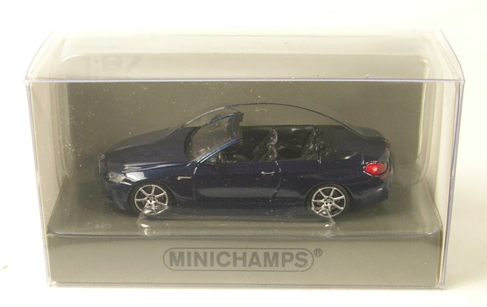 BMW M6 Convertible ミニカー Bmw M6 Convertible (Blue Metallic) 2015 1:87 Minichamps | eBay