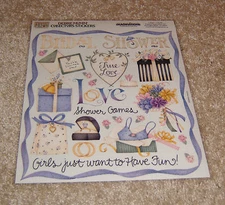 Creative Imaginations Retired Sticker ~ Bridal Shower by Debbie Mumm.  