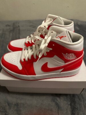 靴 NIKE AIR JORDAN 1 MID HABANERO RED Jordan 1 Mid Habanero Red W for sale | eBay