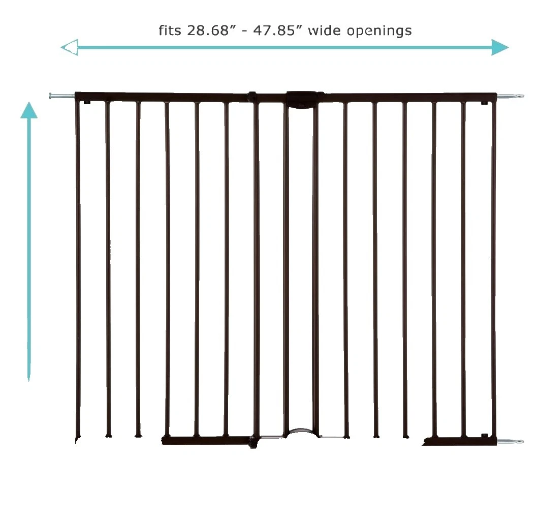 Escalera marrón acero puerta puertas de Seguridad para Bebés