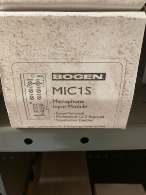 MIC1S BOGEN COMMUNICATIONS