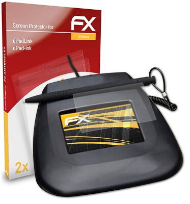 atFoliX 2x Panzerfolie für ePadLink ePad-ink Schutzfolie matt&stoßfest Folie