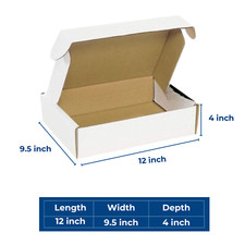 SMALL PARCEL Boxes White Folding Lid Cardboard PACK FULL RANGE OF SIZES