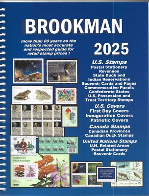2025 Brookman Stamp Catalog includes U.S. Canada UN & US Possessions