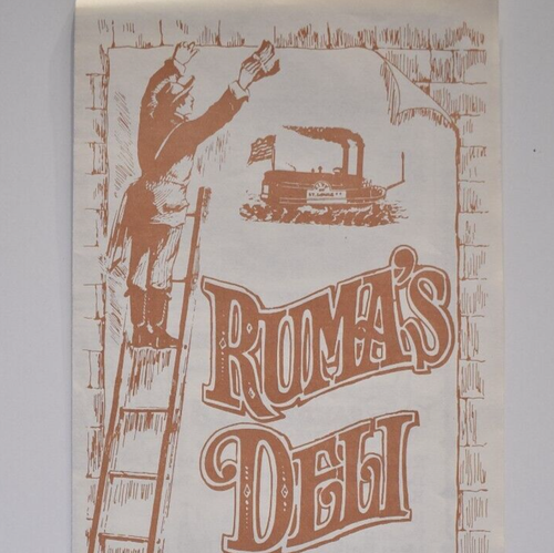 1986 Ruma's Deli Restaurant Menu Crestwood Sappington Florissant ...