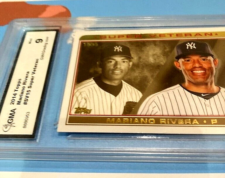 2014 TOPPS SUPER VETERAN MARIANO RIVERA S/P NEW YORK YANKEES #SV-15 GMA Mint 9 - Image 2 of 2