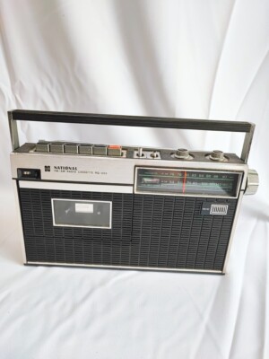 昭和レトロ】ナショナル FM/AMラジオカセット MAC RQ-433元箱付き 昭和