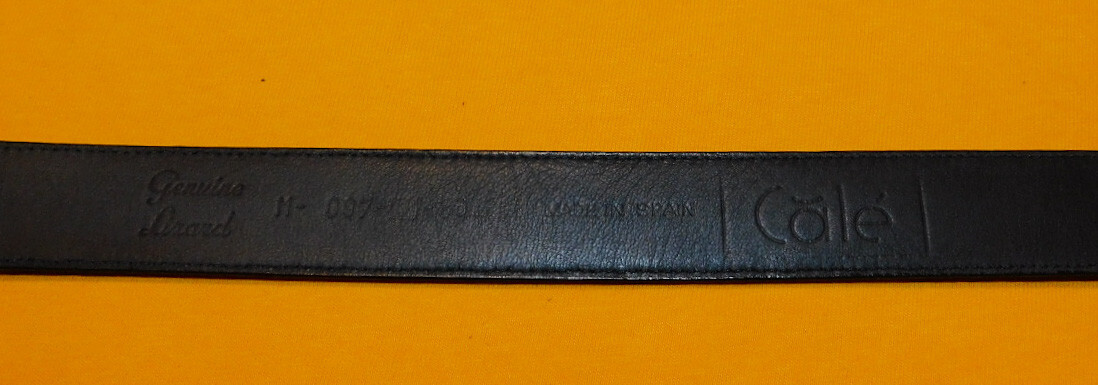 Cale genuine Lizard made in Spain Black Belt MEN main image 4