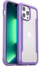 Raptic Shield iPhone 13 Pro Case, Durable Aluminum Frame Shockproof Purple NEW