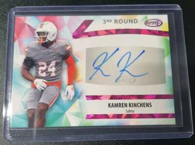 Kamren Kinchens - Sage Aspire Football 2024 - Rams, Miami - Pink - Auto - #2