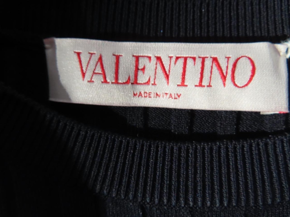 Valentino★素敵!Navy/White/Gold Striped Knit Dress NWT Valentino Navy/White/Gold Striped Knit Dress Size S | eBay