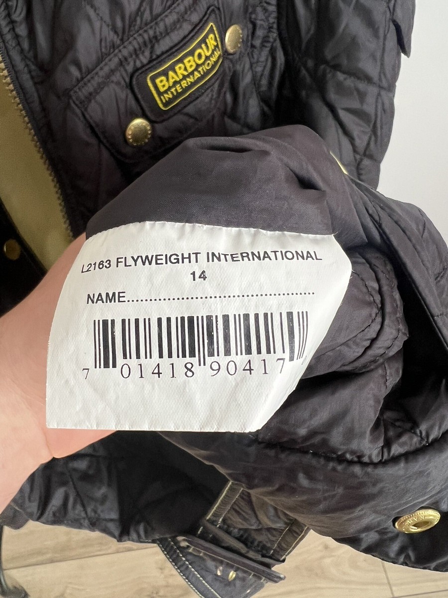 Barbour Women Flyweight International Quilted Jacket Size UK 14