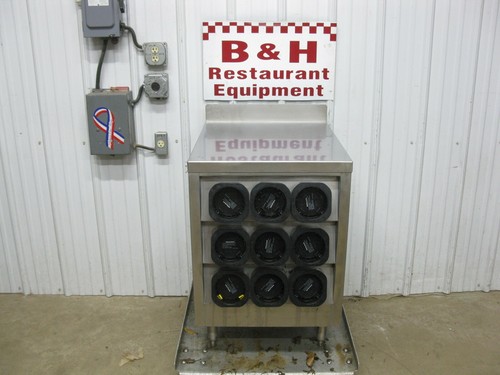 22" Stainless Soft Serve Slushie Pop Soda Machine Table Cabinet w/ Cup Holders