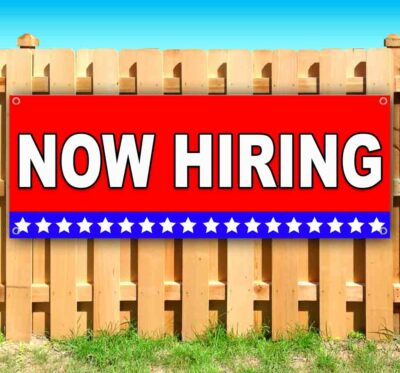 #ad NOW HIRING Advertising Vinyl Banner Flag Sign Many Sizes USA $21.15
