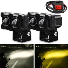 2X 3" LED Work Light Spot Cube Ditch Pods Driving Fog Lamp Offroad ATV UTV Boat