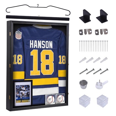Jersey Shadow Box VIEWAY Jersey Frame Display Case, Large Lockable