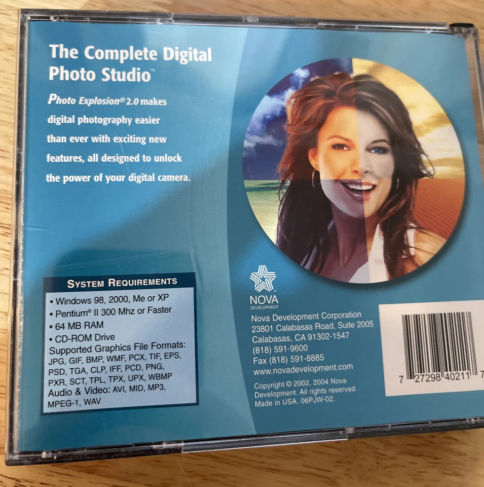 Nova Photo Explosion:The Complete Digital Photo Studio,Version 2.0(PC, 2004)3CDs - Image 2 of 4