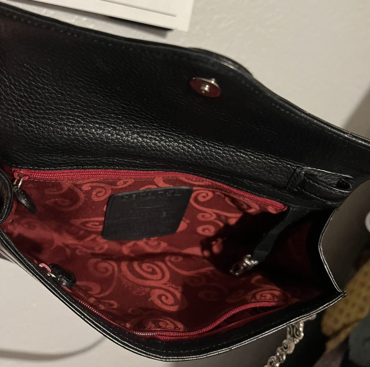 PONY Borsa a mano robusta BRIGHTON SIREN in pelle accentata 3D cerniera NON COPIARE!