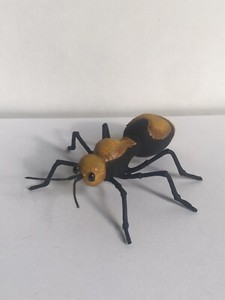 Handmade Hand-painted 3" Gold Velvet Ant Cow Killer Insect Figurine Replica