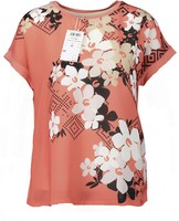 Neu! Via Appia Damen Blusenshirt Korall Gr. 40