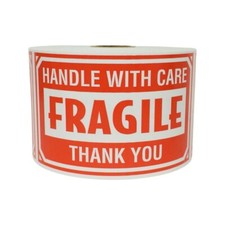 3x5 Fragile Handle with Care Shipping Labels Peel & Stick Made in USA (1) RL 500