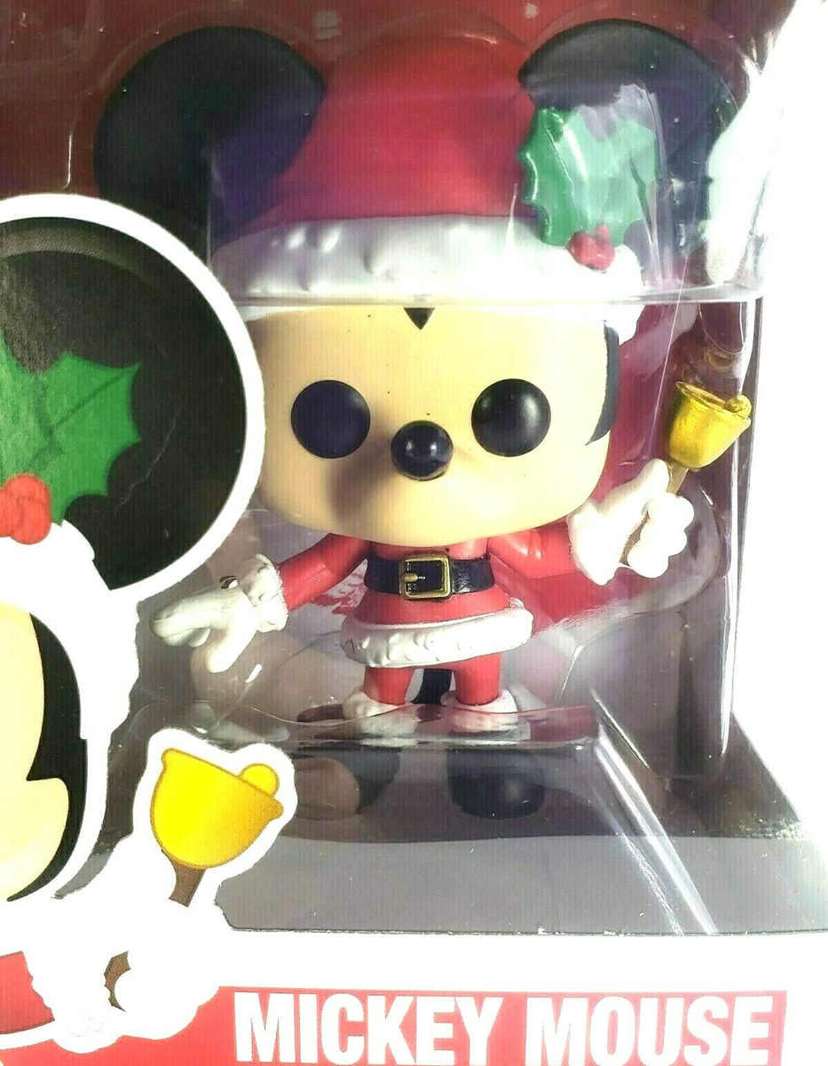 Funko 612 Santa MICKEY MOUSE Christmas Bell Disney 2019 slight box