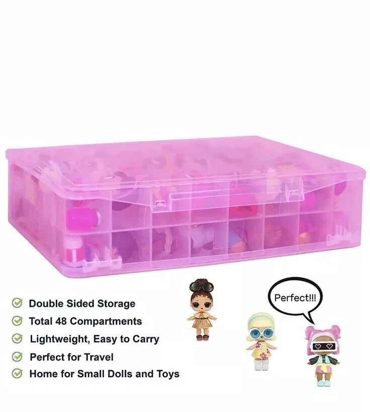 Toy Storage World LOL Organizer Case Box Double Sided Container