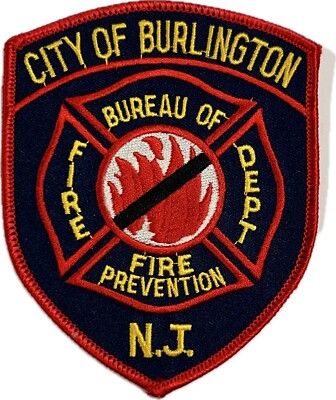 NEW JERSEY NJ CITY OF BURLINGTON BUREAU OF FIRE PREVENTION FIRE DEPT PATCH