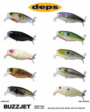 Deps Buzzjet 96 Topwater Lure - Select Color(s)