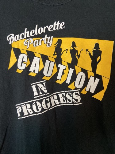 Bachelorette Party in Progress Caution black Small t shirt - Bild 2 von 4