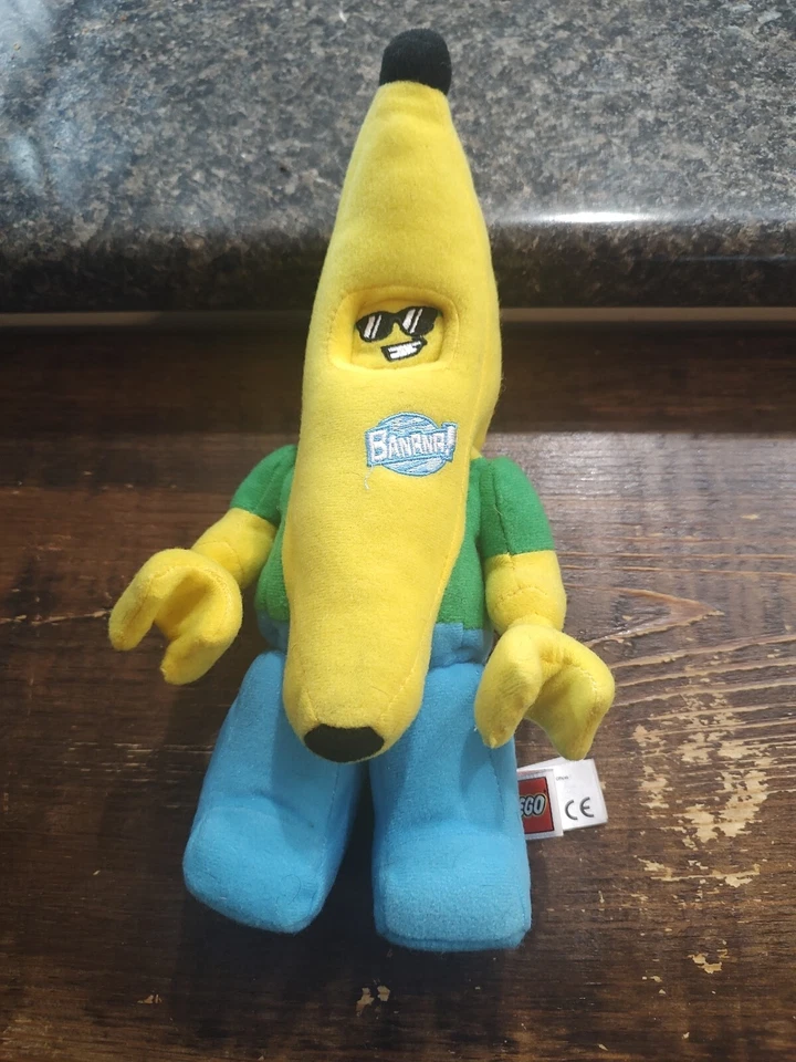 "Juguete de peluche Lego Banana Man Man Man Manhattan Toy Co 10,5"" de alto" Foto 2 de 4