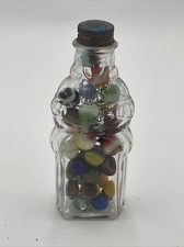 VTG MARBLES IN A OLD GLASS BOTTLE