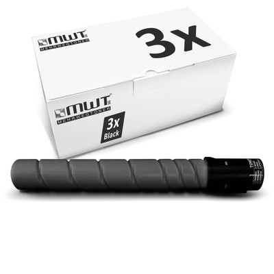 3x Toner SCHWARZ für Konica Minolta Bizhub C-360