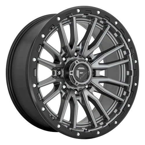 Llantas grises de 20 pulgadas Ford F250 F350 SuperDuty combustible D680 Rebel 20x9 8x170 1 Foto 3 de 4