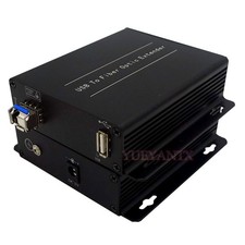 USB 2.0 To Fiber Optic Extender Printer Keyboard Card Reader Single Core LC Port