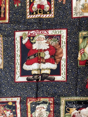 Santa's Got the Goods Fabric Panels Diane Knott Clothworks 36  X 44 