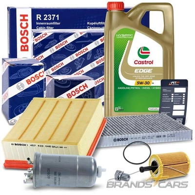 BOSCH-FILTER INSPEKTIONSPAKET+5L CASTROL 5W-30 LL FÜR SEAT EXEO 3R+ST 2.0 TDI 08 - Bild 1 von 4