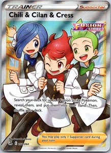 Chili & Cilan & Cress 258/264 Fusion Strike Full Art Ultra Rare