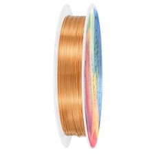 0.4mmx9.2m Jewelry Wire, 26 Gauge 30.2FT Craft Wire Copper Wire, Copper Tone