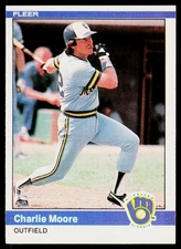 1984 Fleer #209 Charlie Moore- POOR