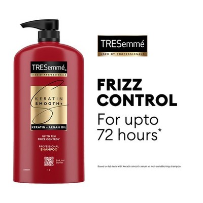 Tresemme Keratin Smooth Shampoo with Argan Oil  1000ml | For Smooth & Shiny Hair