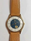 Mens Vintage Timex Moonphase Watch Working Battery In Used Condition