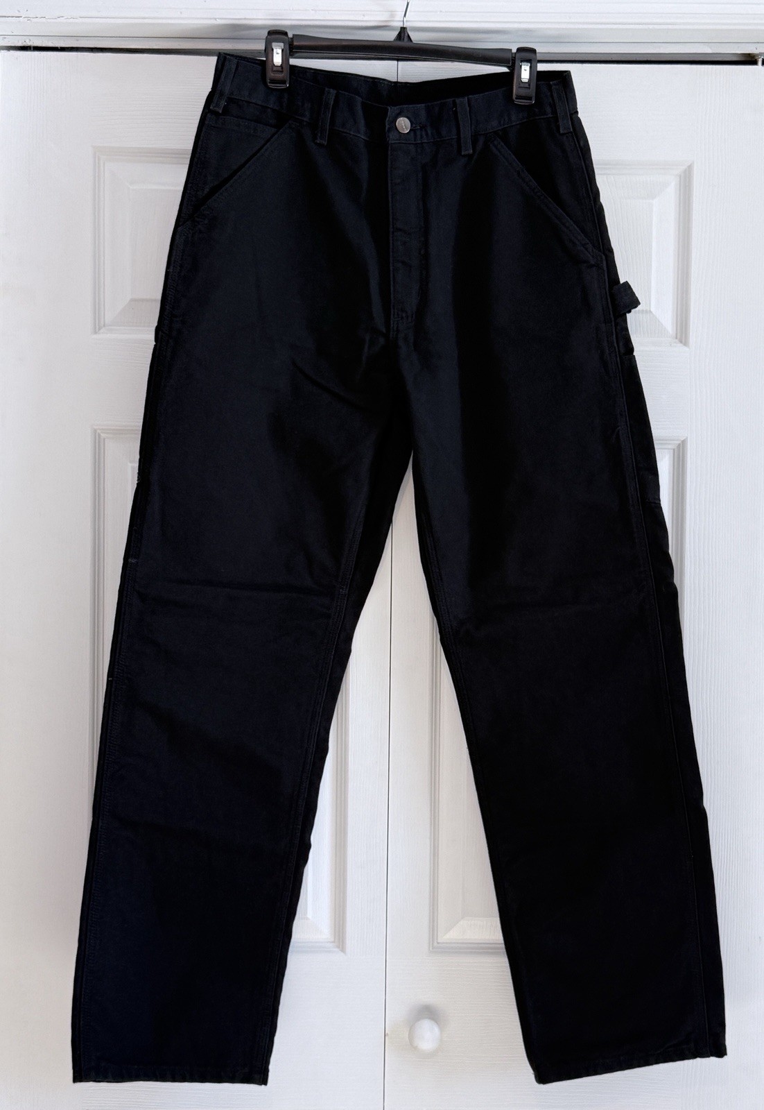 Carhartt Men’s Flannel Lined Utility Work Pants Black B111 Size 32X32 NWOT