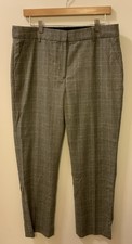 Talbots J.K. Collections Wool Ladies Slacks/Trousers/Pants Size 8P Black Plaid