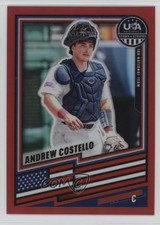 2026 Panini Stars & Stripes Prizm Red Prizm 149/399 Andrew Costello #32 4d5