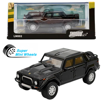 #ad Shadow Pro 1:64 Lamborghini LM002 Black Diecast Model $24.99