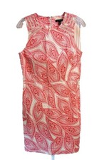 Gap Banana Republic Women's Paisley Print Mesh Inset Sleeveless Dress Size 10