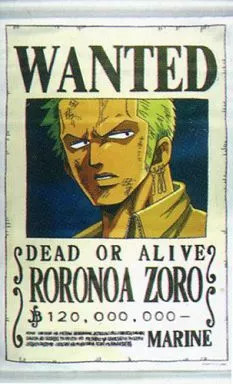 One Piece Roronoa Zoro Wanted Tapestry Wall Hanging Poster | eBay