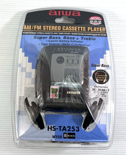 Aiwa HS-TA253 Personal Cassette Tape Player and AM/FM Radio Walkman Style - NEW